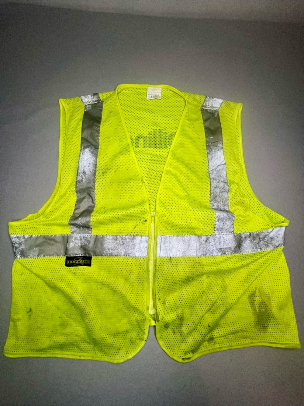 High-Visibility Safety Vest - Yellow Lime with Reflective Stripes